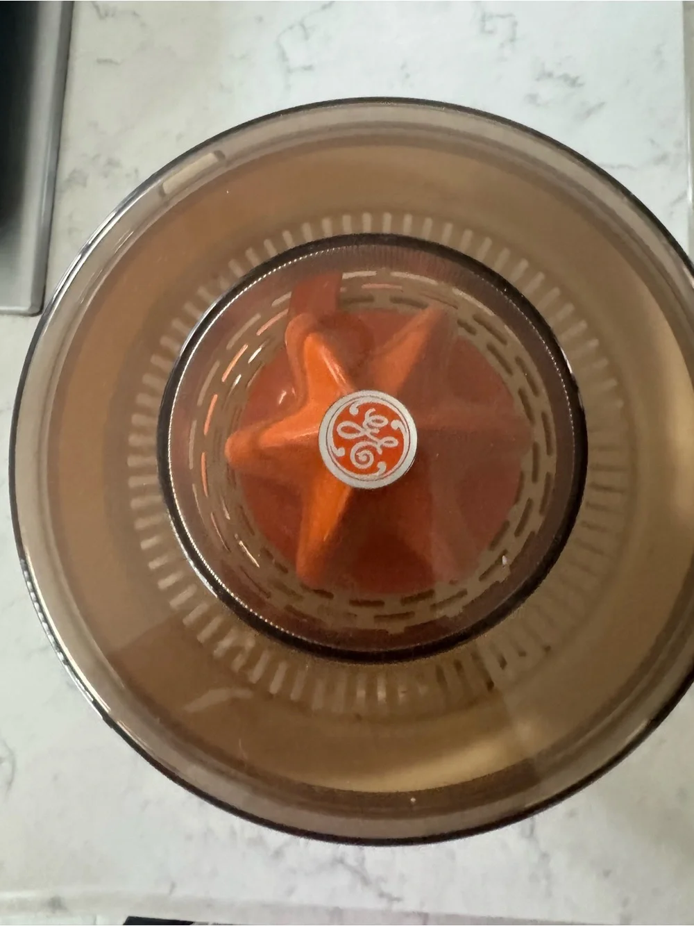 General Electric Orange & White Electric Food Grinder